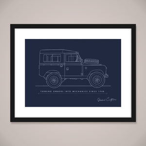 
                  
                    Land Rover Blues Wall Art
                  
                