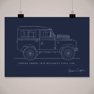 
                  
                    Land Rover Blues Wall Art
                  
                